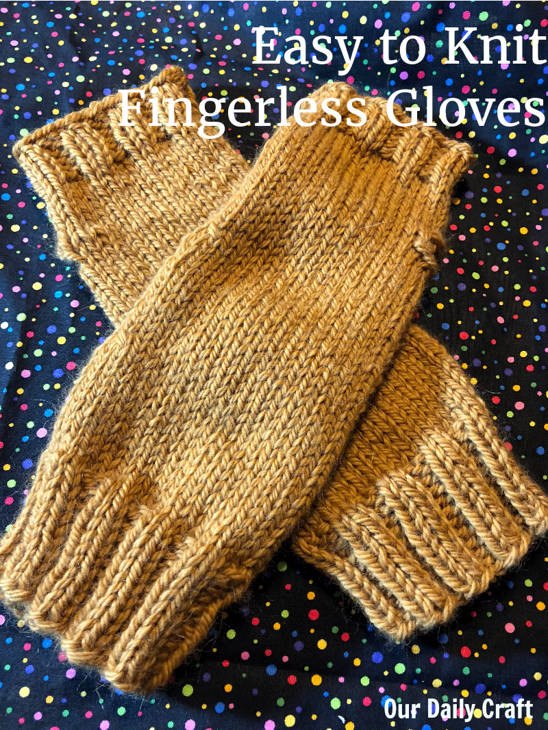 easy fingerless mittens knitting pattern