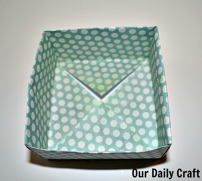 How to Make an Origami Box out of Scrapbook Paper