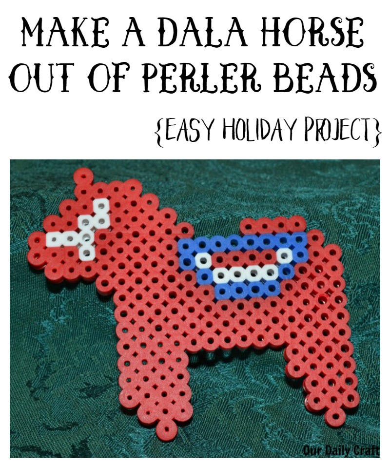 Perler Bead Dala Horse - Our Daily Craft