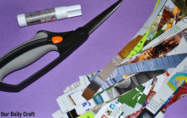 Turn a Junk Mail Collage into Fun Spring Decorations #junkplay - Our Daily  Craft