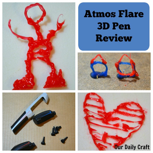Verblinding Platteland Schuur Draw in 3D with the Atmos Flare 3D Pen Review - Our Daily Craft