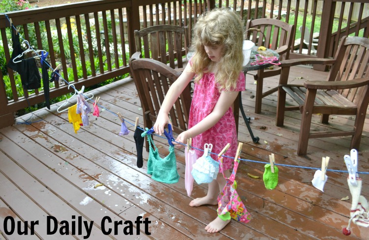 Washing Doll Clothes: An Easy Summer Activity - Our Daily Craft