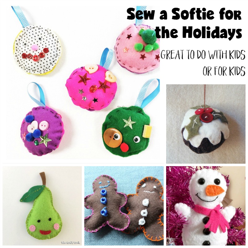 Sew a Softie with the Kids for the Holidays - Our Daily Craft