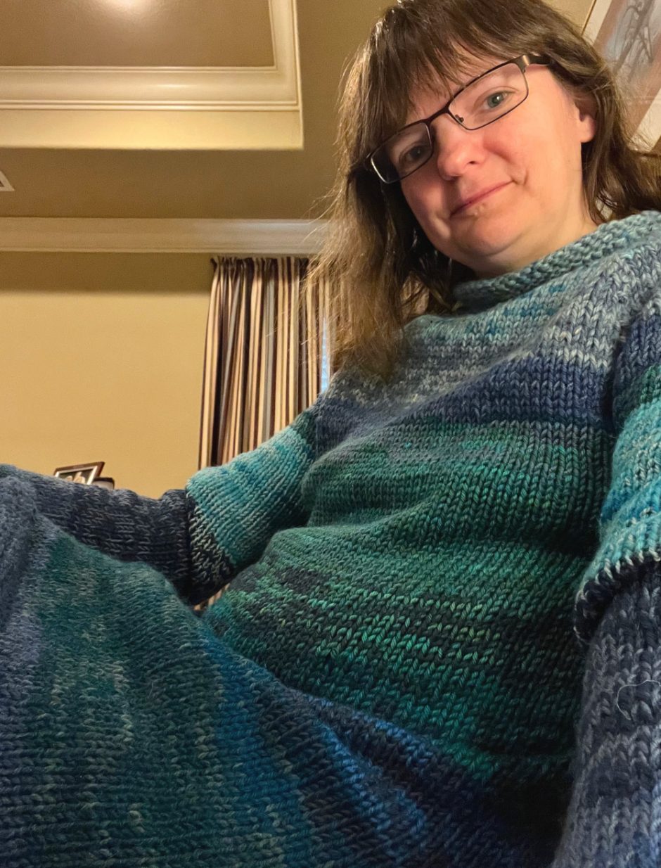 How to Alter a Sweater Knitting Pattern into a Tunic - Our Daily Craft