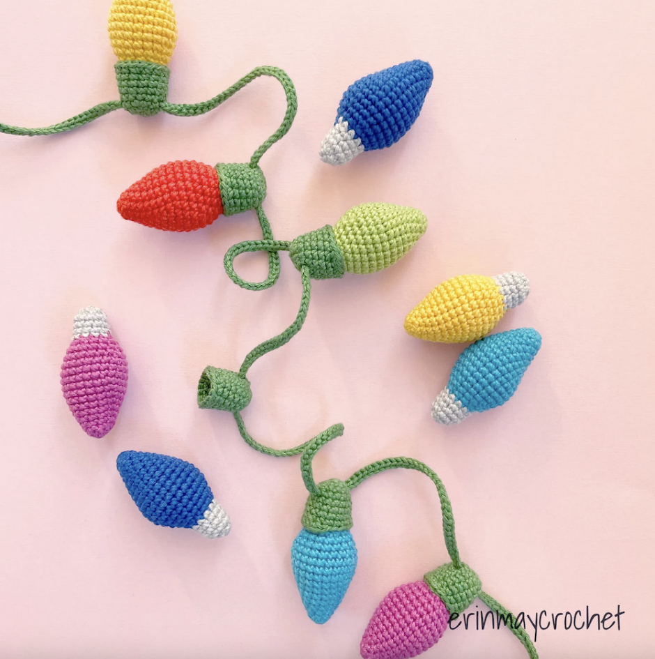 Crochet Christmas Lights Pattern (Free!)